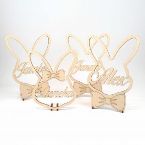 personalisierte Osterhasen "Fliege & Schleife"